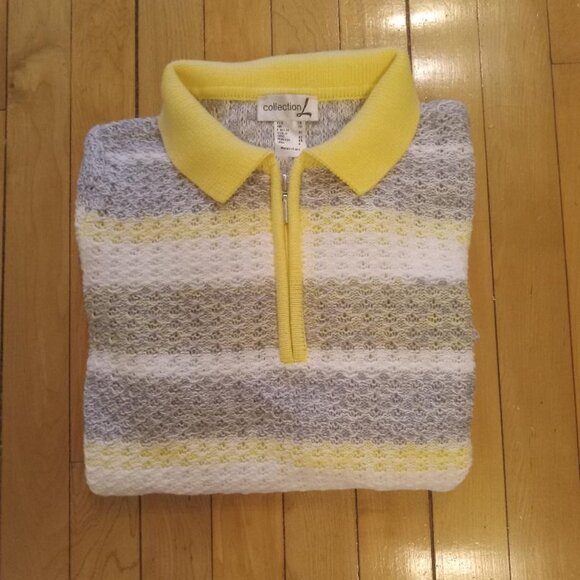 Yellow/Gray sweater - size 4 NWOT - Picture 1 of 4